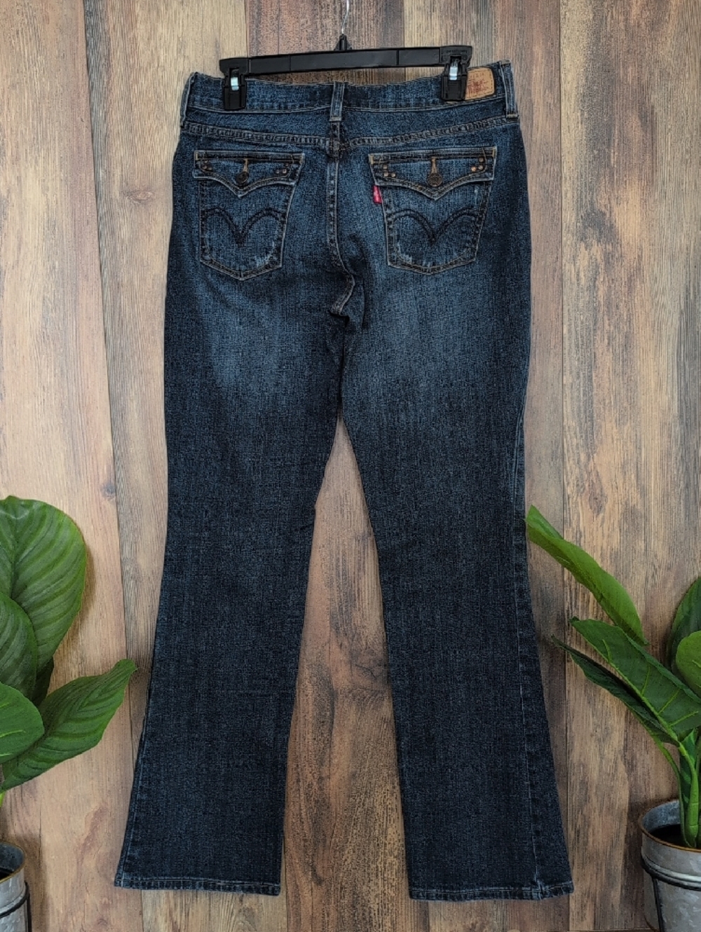 Levi's 515 Boot Cut Dark Blue Flare Jeans 6M          Q265